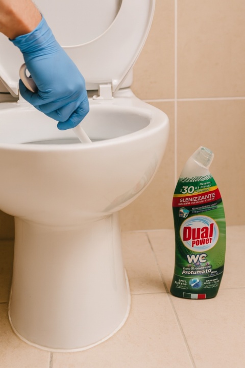 DUAL POWER Żel do Toalety WC 700ml Koncentrat Perfumowany Płyn Czyszczący