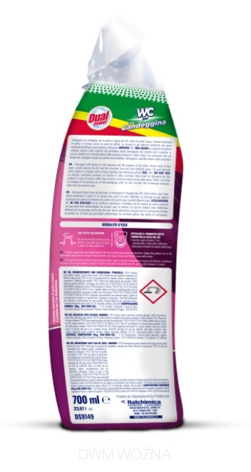 DUAL POWER Żel do WC 700ml z wybielaczem koncentrat płyn do toalety