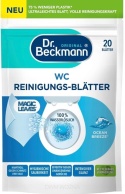 Dr Beckmann Magiczne Listki do Czyszczenia WC 20szt - Zapach Oceaniczny