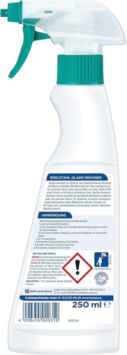Dr Beckmann Spray do stali nierdzewnej 250ml czyszczenie i ochrona