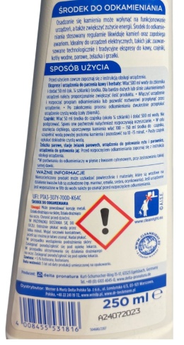 Odkamieniacz Dr Beckmann 250 ml do ekspresów do kawy czajników i AGD