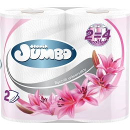 Ręcznik papierowy SŁONIK JUMBO biały 2 rolki Mega Długi XXL