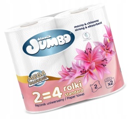 Ręcznik papierowy SŁONIK JUMBO biały 2 rolki Mega Długi XXL