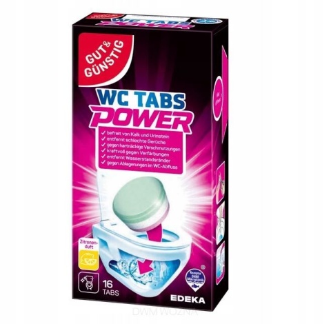 Tabletki do WC Gut&Günstig Usuwają Kamień Czyszczą i Odświeżają