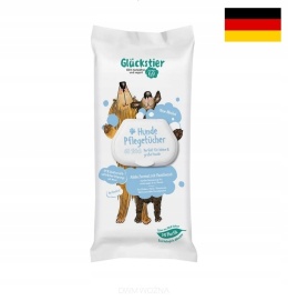 Uniwersalne chusteczki nawilżane dla psów delikatne pielęgnacyjne 60 szt