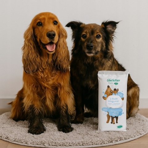 Uniwersalne chusteczki nawilżane dla psów delikatne pielęgnacyjne 60 szt