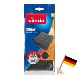 Vileda Power Inox czyścik stalowy do naczyń i trudnych zabrudzeń 2 szt.