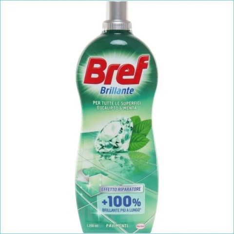 Bref Płyn do Podłóg Eucalipto & Menta 1,25L Czystość i Świeży Zapach