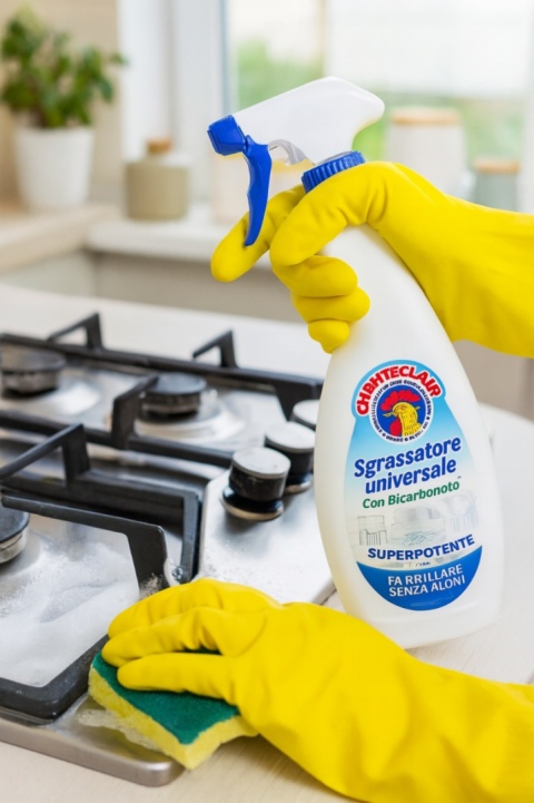 Chante Clair Odtłuszczacz Bicarbonato 600ml Spray Silny Środek Czyszczący