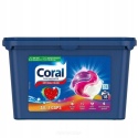 Coral 3in1 Kapsułki do prania kolorów 18 prań skuteczne czyszczenie