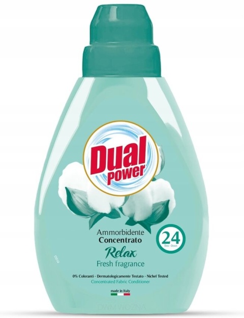 DUAL POWER Relax koncentrat do płukania tkanin 600ml płyn do prania