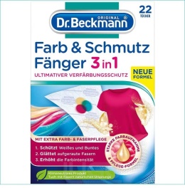 Dr Beckmann Chusteczki Wyłapujące Kolory 22 szt - Ochrona Prania Kolorów