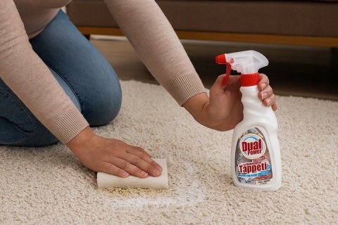 Dual Power płyn do usuwania plam z dywanów i tapicerki 500ml Włochy