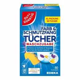 Gut&Günstig chusteczki wyłapujące kolory 50 szt ochrona kolorów prania