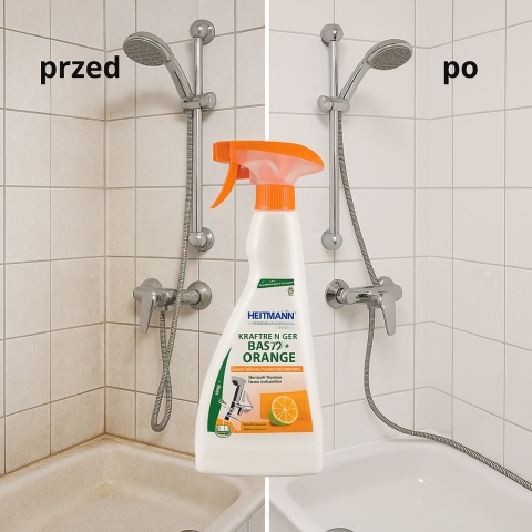 Heitmann Spray do Łazienki 500ml Essig & Orange - Skuteczne Czyszczenie