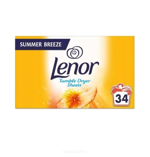 Lenor Chusteczki Zapachowe do Suszarki 34 szt. Świeżość Gold Orchid