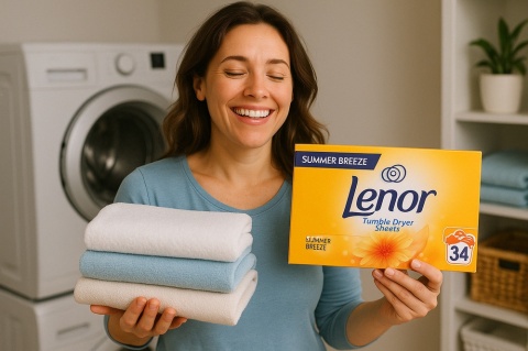 Lenor Chusteczki Zapachowe do Suszarki 34 szt. Świeżość Gold Orchid