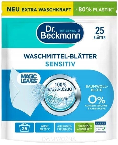 Magicze Listki Sensitive 25szt delikatna ochrona skóry i świeżość prania