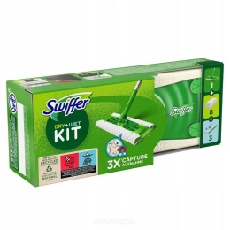 Swiffer Mop Zestaw 2w1 + 8x Ściereczki Dry + 3x Wet Wkłady do Podłóg
