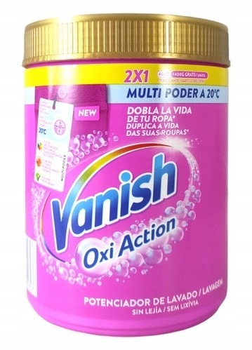 Vanish Oxi Action 900g Odplamiacz Proszek Uniwersalny Biały Kolor