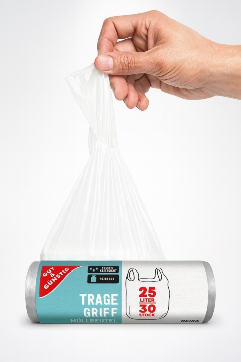 Worki na śmieci 25L z uszami Gut&Günstig 30 szt. mocne szczelne