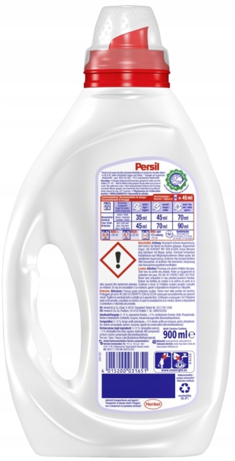 Żel Persil do prania tkanin 1L - 20 prań Płyn do Kolorowych Ubrań