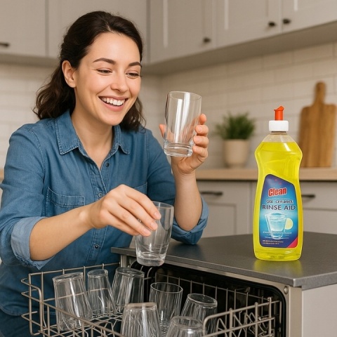 At Home Nabłyszczacz do Zmywarek Lemon 500ml Błysk Ochrona Zapach