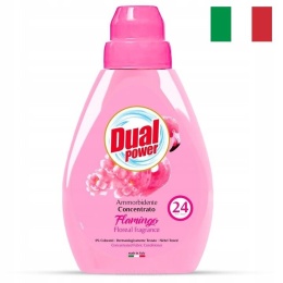 DUAL POWER Koncentrat do Płukania Tkanin 600ml Plamingo Miękkość i Świeżość