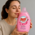 DUAL POWER Koncentrat do Płukania Tkanin 600ml Plamingo Miękkość i Świeżość