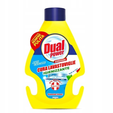 DUAL POWER Płyn do czyszczenia zmywarki 250ml środek czyszczący odkamieniacz