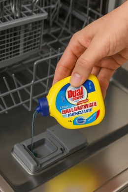 DUAL POWER Płyn do czyszczenia zmywarki 250ml środek czyszczący odkamieniacz