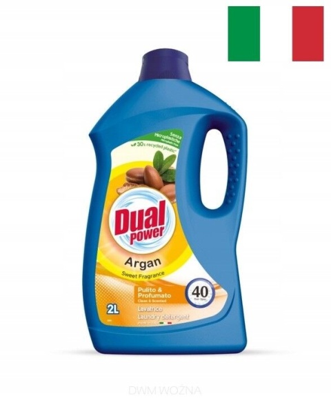 Dual Power Żel do Prania Koncentrat 2000ml Pearls of Argan Uniwersalny