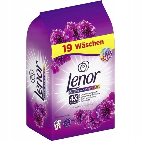 Lenor Proszek do prania Kolor Amethyst 1,235 kg 19 prań świeżość