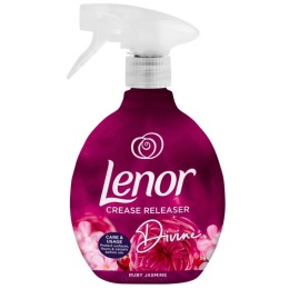Lenor Ruby Jasmine 500ml żelazko w sprayu ułatwia prasowanie tkanin odzieży