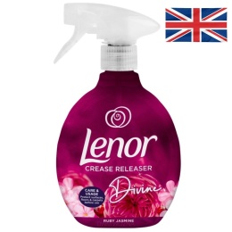 Lenor Ruby Jasmine 500ml żelazko w sprayu ułatwia prasowanie tkanin odzieży