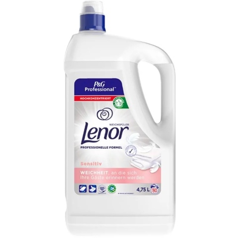 Lenor Sensitive 4,75L Płyn do płukania tkanin 190 prań Delikatny i hipoalergiczny