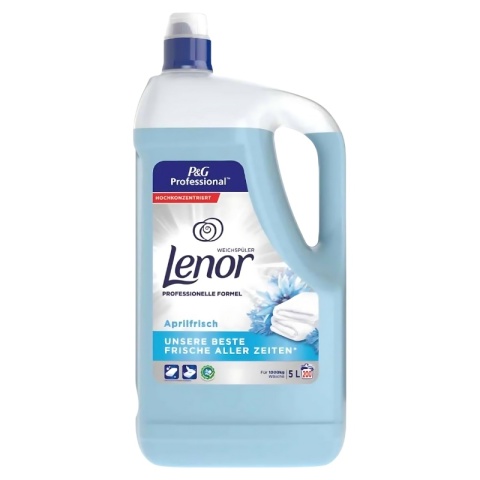 Lenor koncentrat płyn do płukania 5L, 200 prań zapach Aprilfrisch niebieski