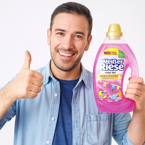 Weisser Riese Żel do Prania Kolor Orchidee 1,1L 22 Prania Skuteczny