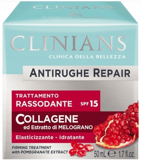CLINIANS Serum Przeciwzmarszczkowe z Kolagenem do Twarzy 50ml Anti-Age