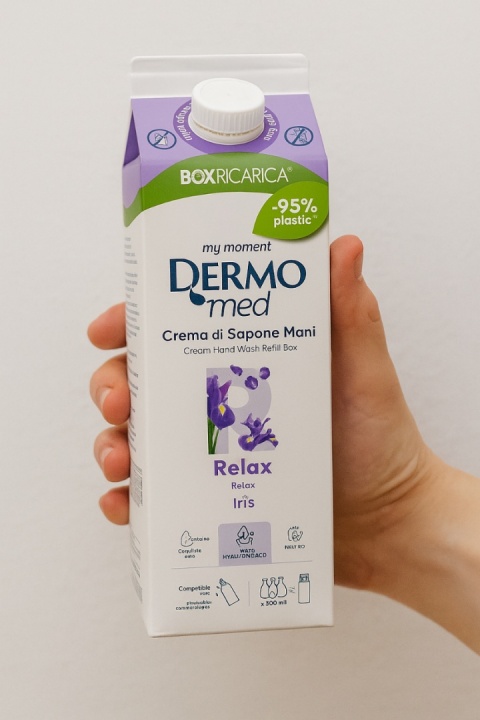 DERMOMED Mydło w płynie IRIS 900 ml delikatne nawilżające karton