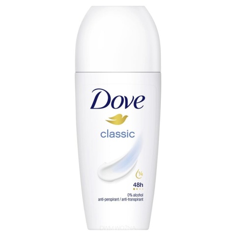 Dove Women Classic Antyperspirant Dezodorant Roll-On 50ml Kulka Damska