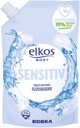 Elkos Mydło w Płynie Sensitive Zapas 750ml Delikatna Pielęgnacja Skóry