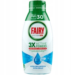 Fairy Platinum Żel do Zmywarki 600ml Marina 30 Myć Skuteczne Mycie