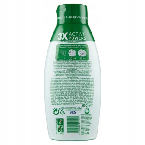 Fairy Platinum Żel do Zmywarki 600ml Marina 30 Myć Skuteczne Mycie