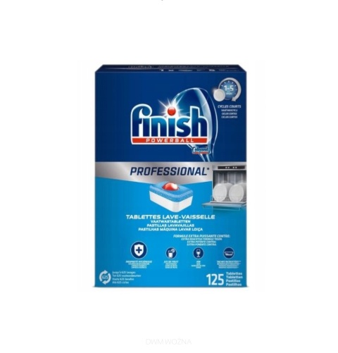 Finish Professional Tabletki do Zmywarki 125 szt. Kapsułki All in One