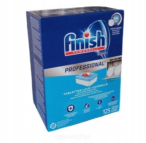 Finish Professional Tabletki do Zmywarki 125 szt. Kapsułki All in One