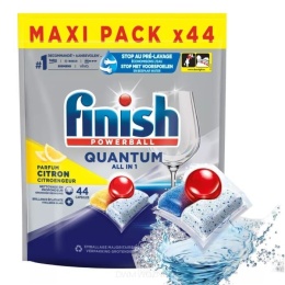 Finish Quantum Lemon 44 szt. Skuteczne tabletki kapsułki do zmywarki