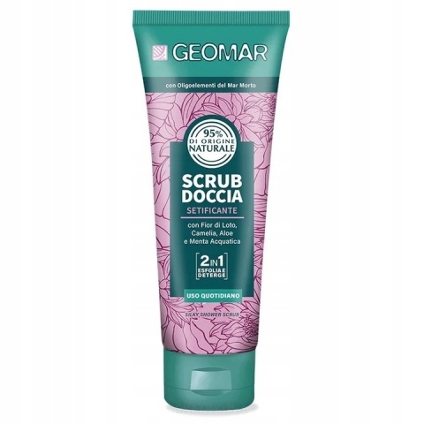 Geomar Jedwabny Peeling Pod Prysznic 250ml Pielęgnacja i Wygładzanie Skóry