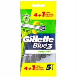 Gillette Blue3 Sensitive maszynki do golenia jednorazowe 4+1 gratis