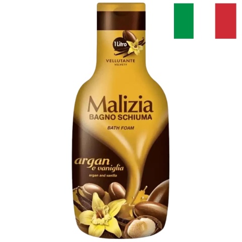 Malizia Argan e Vanilia żel pod prysznic i płyn do kąpieli 1000ml z Włoch